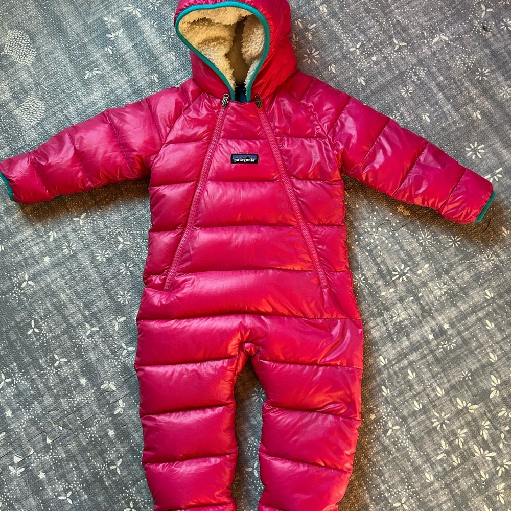 Patagonia Pink Baby Snowsuit